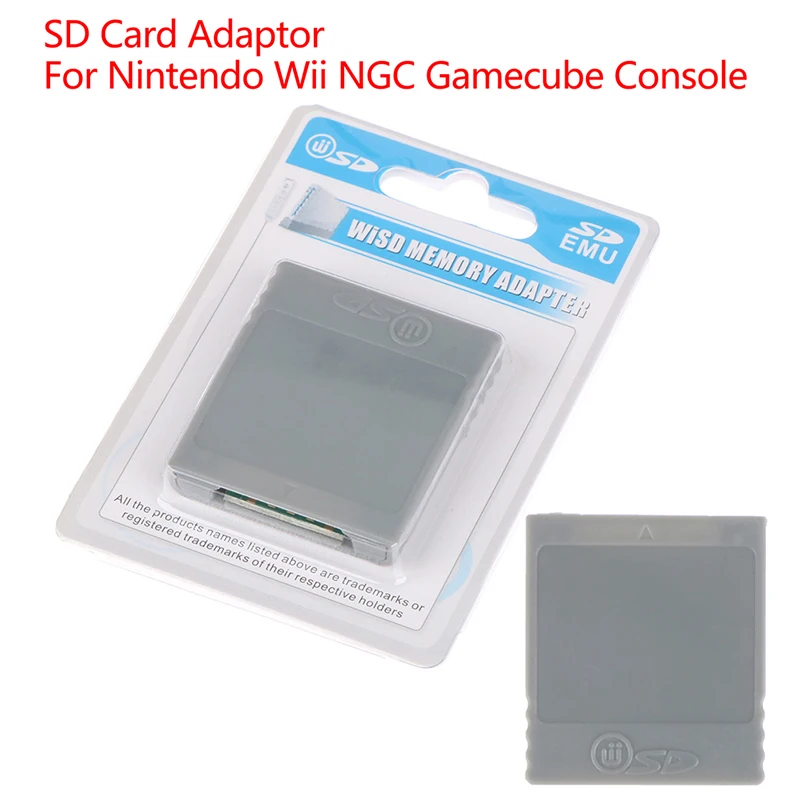 1pc SD Flash WISD Memory Card Reader Converter Adapter For Wii NGC Gamecube Console
