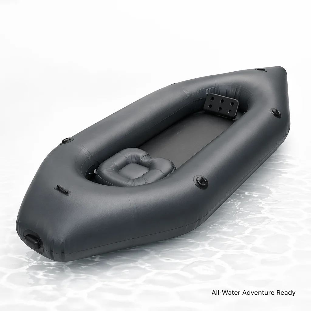 OEM 200D TPU Aufblasbares Packraft Ultraleichtes Schlauchboot mit Rollverschluss