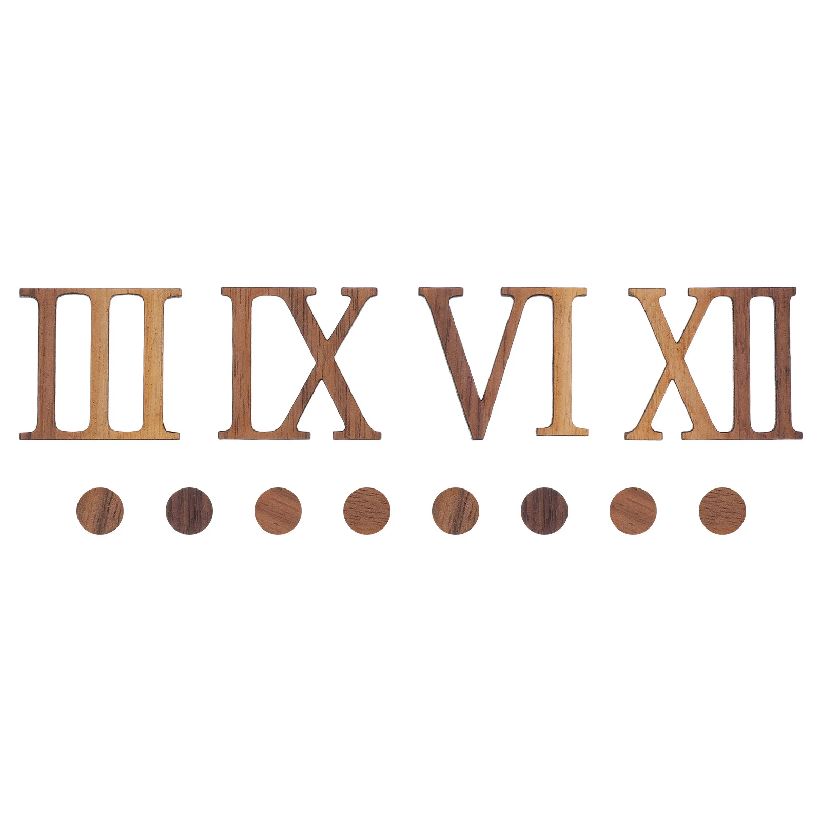 

1Set Wooden Clock Hands Minimalist Roman Numerals Silent Movement Wall Clock Home Decor Bedroom Living Room Office