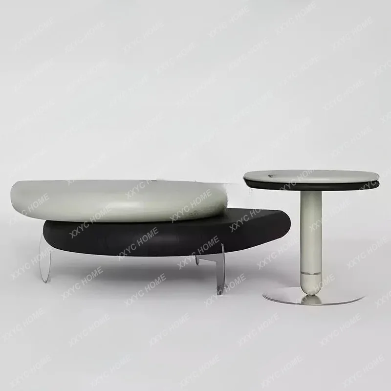 minimalist rotating coffee table special-shaped living room household small apartment