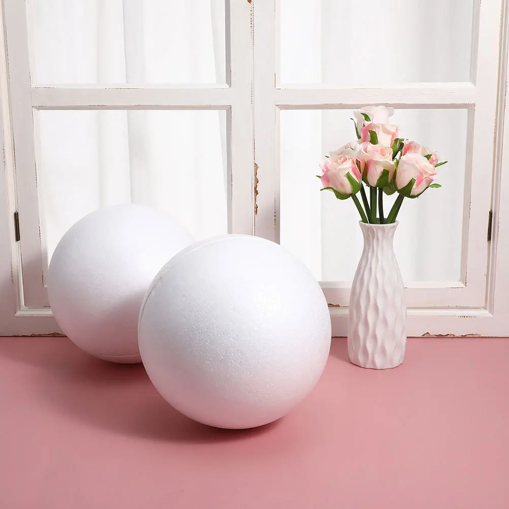

1pc Hollow Ball 4Cm White Craft Foam Balls For Diy Projects Unpainted Round Crafts Supply Diy Foams Round Balls Decoration