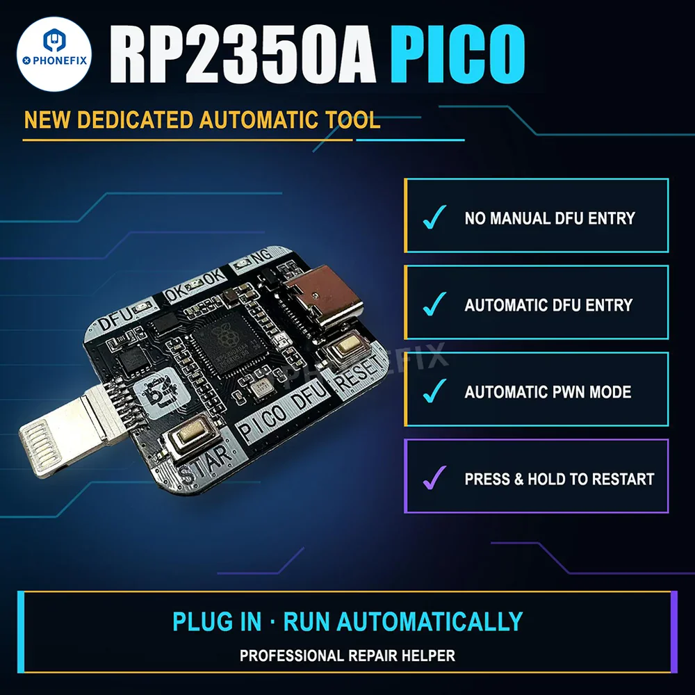 B4 PICO DFU Mode Engineering Box RP2350A Pwned DFU Tool for iOS A12/A13 Repair Erase Tool