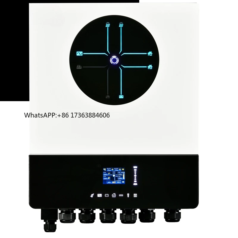 

Гибридный инвертор 11 кВт/10 кВт для солнечных панелей 48В с Wi-Fi, параллельный инвертор 220В для солнечных систем CT