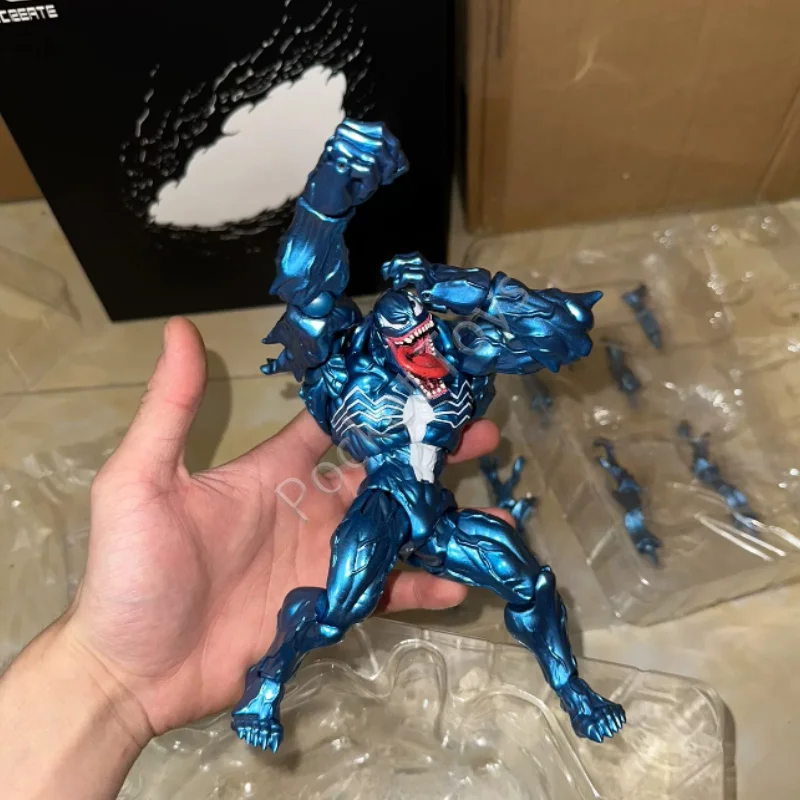PC Toys 01 02 03 04 Translucent Venom Action Figure 1/12 Scale Revoltech Style PVC Articulated Collectible Display Model Toy