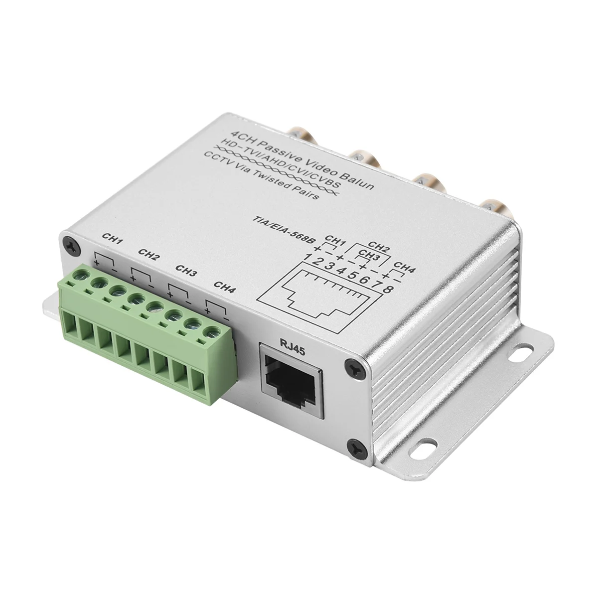 

UTP 4 Channel Passive Video Balun Transceiver