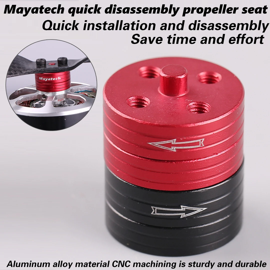 Mayatech Aluminum Alloy CNC Quick Disassembly Paddle Seat Multi-Axis Aircraft Spiral CW CCW Second Generation