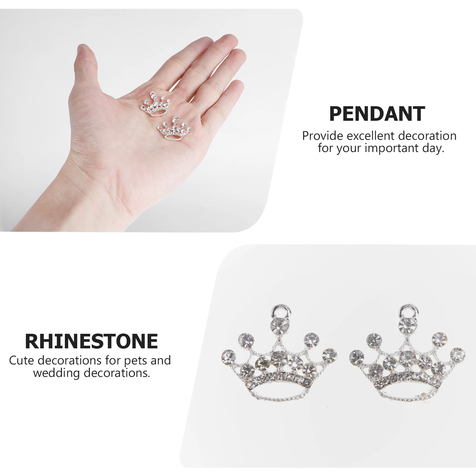 

10pcs Shaped Alloy Pet nament Vintage Spacer Beads Birthday Party Decoration Alloy Crafts Dog Crown Wedding Crafts