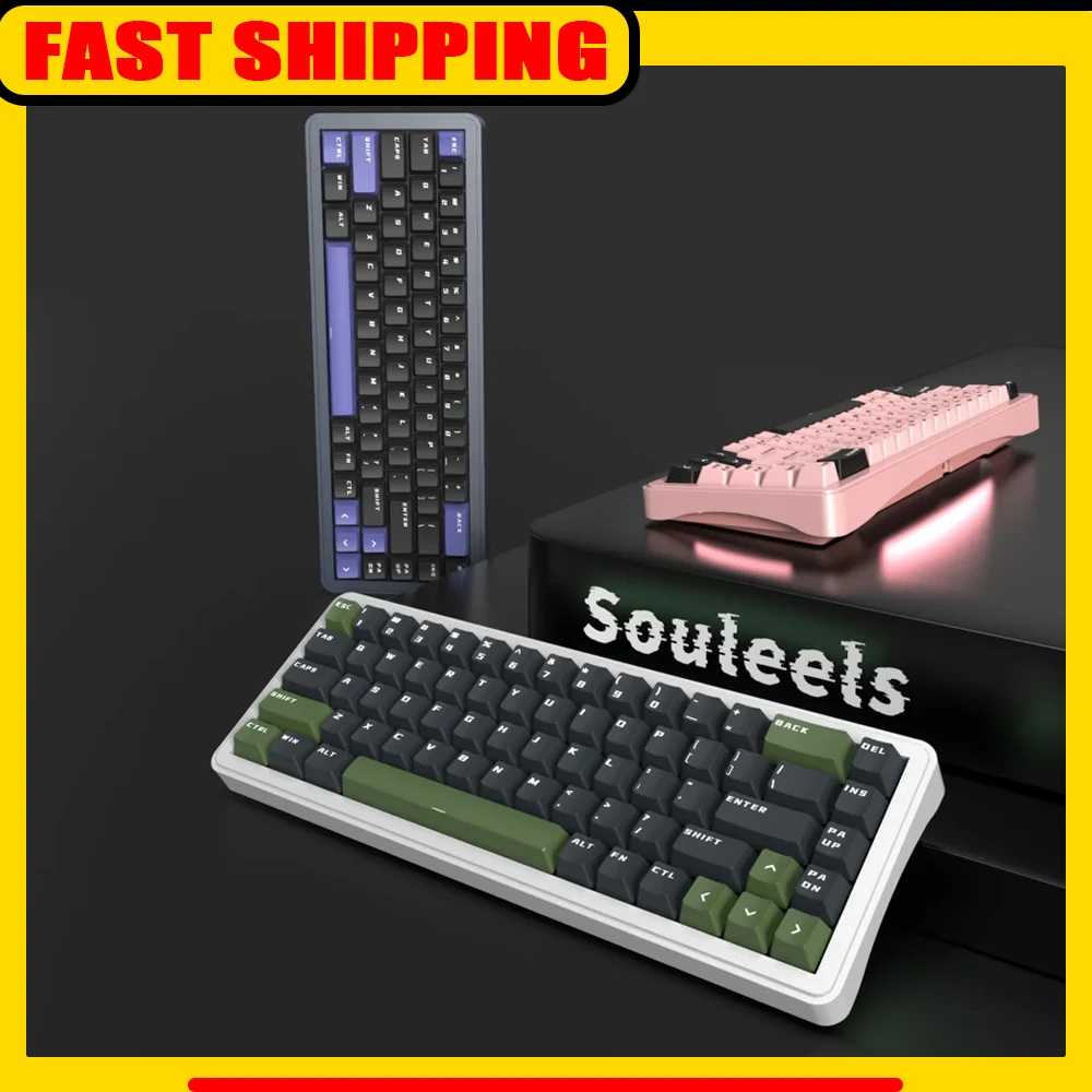 

Souleels SE68 Magnetic Switch Keyboard Wired Mechanical Keyboard 8000Hz RT0.001mm Aluminium Alloy Gaming Keyboards PC Accessory