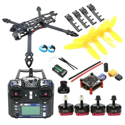 MARK4 5inch Carbon Fiber FPV Drone I6X IA6B Betaflight F4 V3S PLUS FC BLHELI 45A 3-6S 4-in-1 Brushless ESC 2205 CW CCW Motor DIY