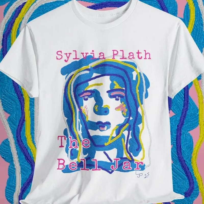 Sylvia Plath Inspired Graphic Literary Art T-Shirt