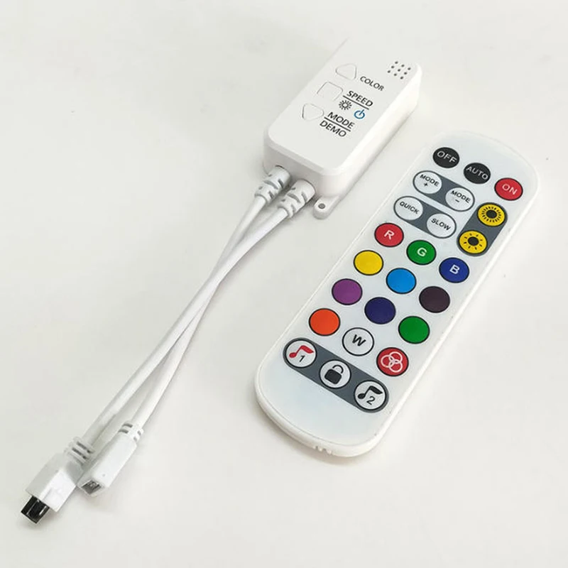 العمل مع أليكسا وجوجل هوم ل 3 دبوس RGBIC LED قطاع ضوء DC12V/24 فولت 3 دبوس تويا APP واي فاي LED RGBIC تحكم مع جهاز التحكم عن بعد #6