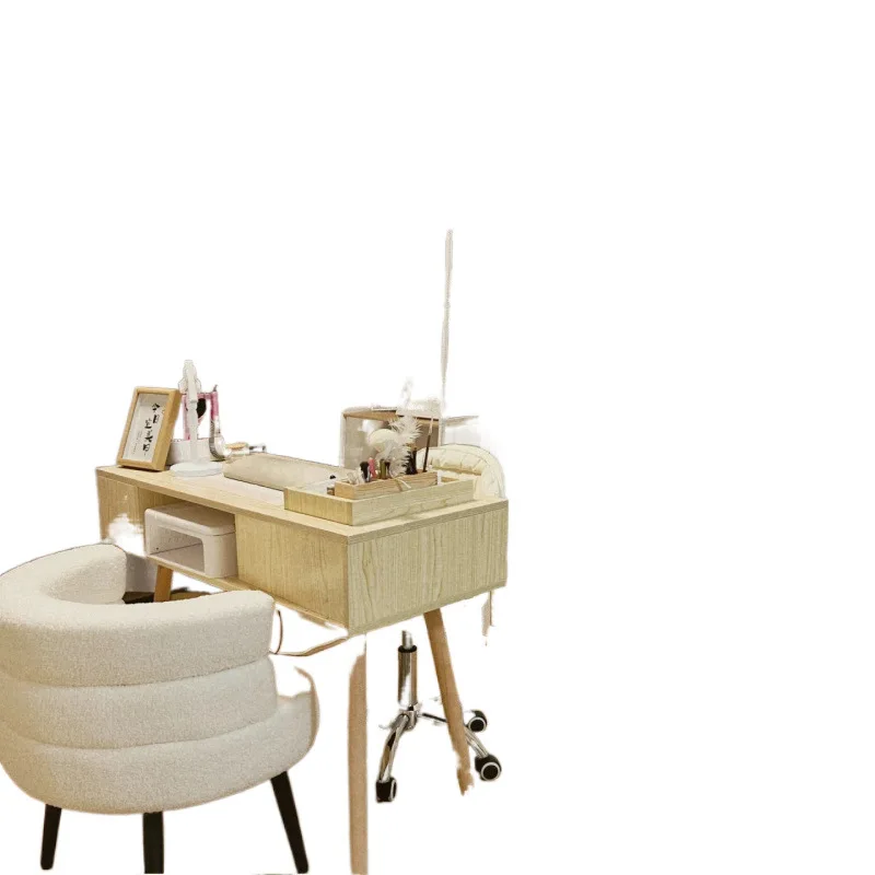 

celebrity manicure table Japanese wooden manicure table Small one person double with drawers manicure shop table