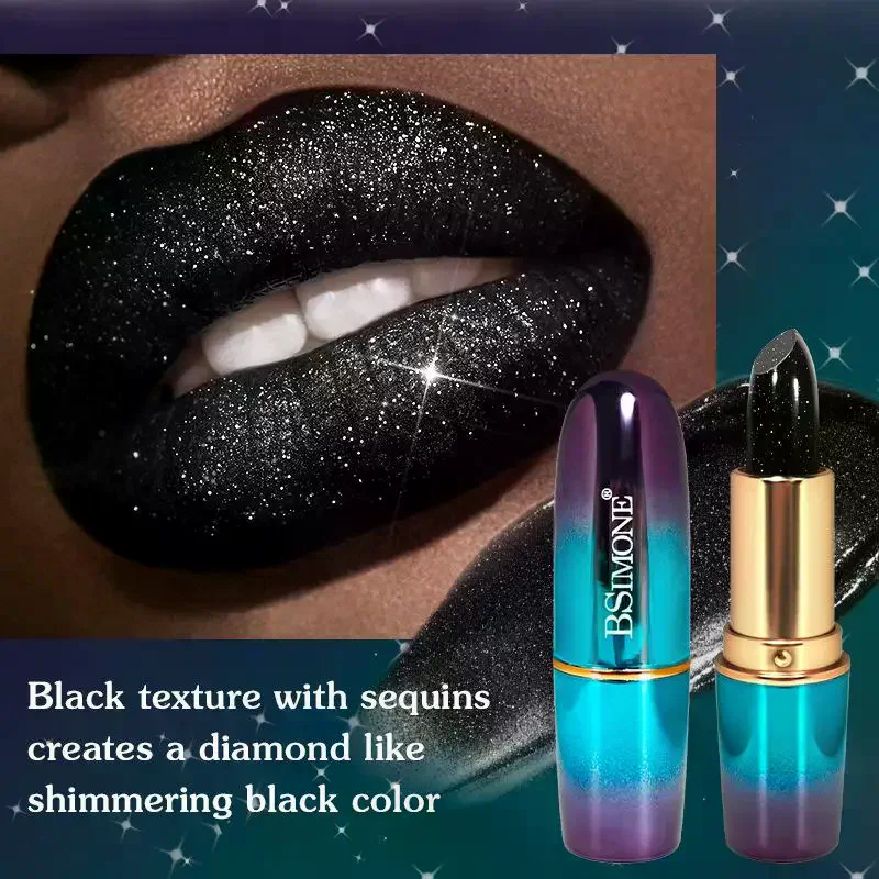 BSIMONE Womens Halloween Gothic Lipstick Matte And Shimmer Long-lasting Highly Pigmented Velvet Texture Lipstick