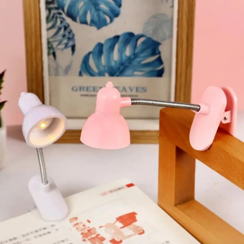 1 lâmpada de leitura portátil amigável para os olhos-luz quente e brilhante com clipe com bateria de longa duração para livros e mesas lâmpada de livro