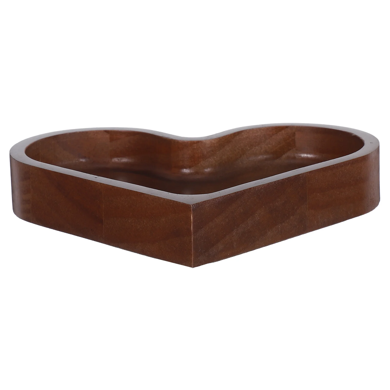 

Elegant Heart Shaped Wooden Tray Candy Plate Decorative Serving Platter for Romantic Dinners and Special Occasions