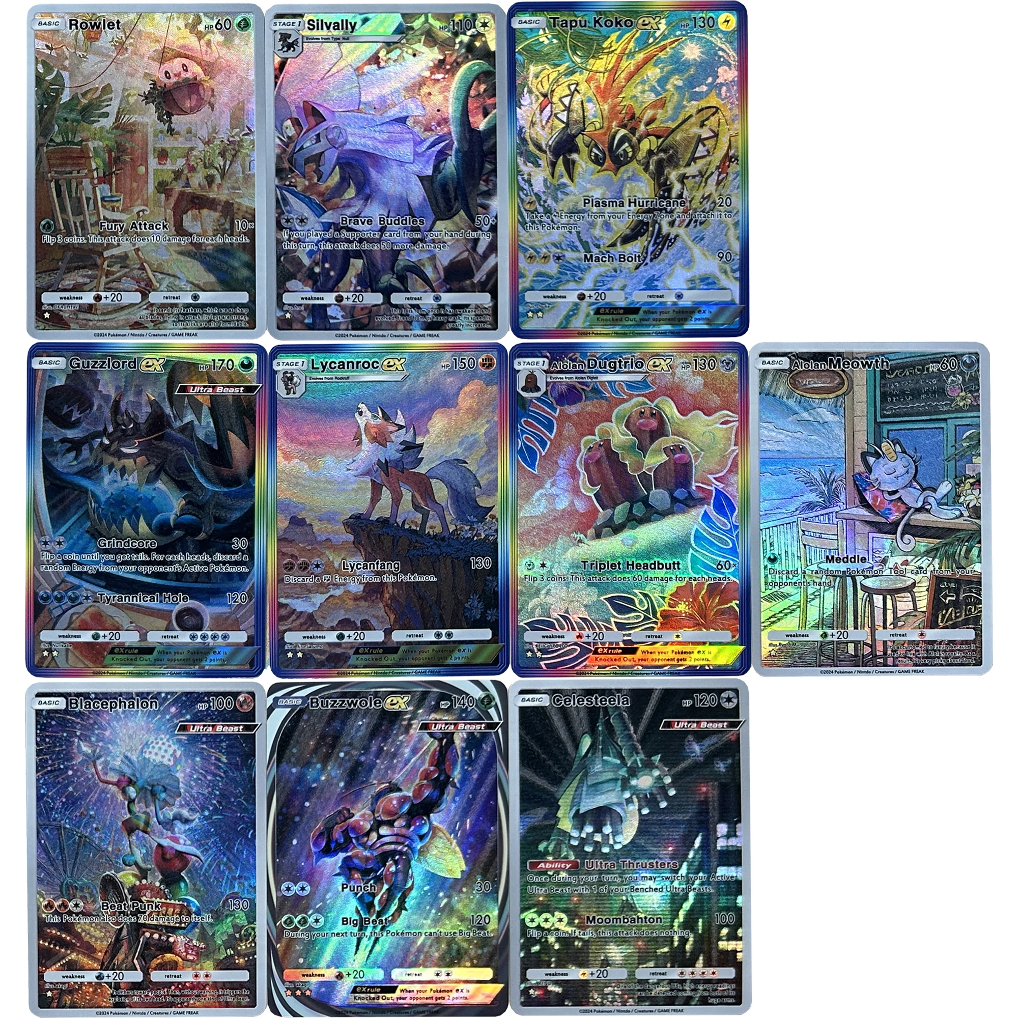 

10 шт./компл. Diy Ptcg Dugtrio Eevee Umbreon POCKET английская текстура флэш-карта Snorlax классическая игра аниме коллекционные карты игрушки