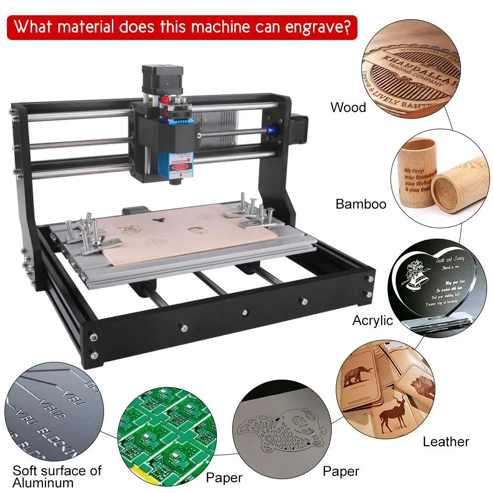 Hot Sale 3018 Pro Cnc Router Machine Desktop Engraver Machine Milling Cutter Engraving Machine Wood Mdf Bamboo Pvc 24V 5A