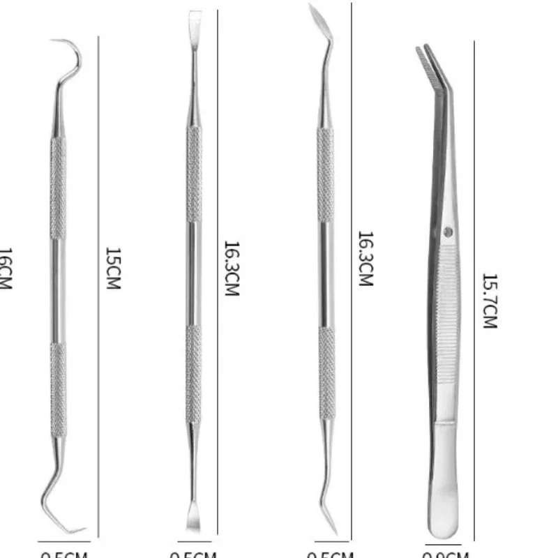 Pet Dog Tooth Cleaner Tooth Scaler and Scraper Stainless Double Headed Tarter Remover Scraper Pet Teeth Dog Cleaning Tools