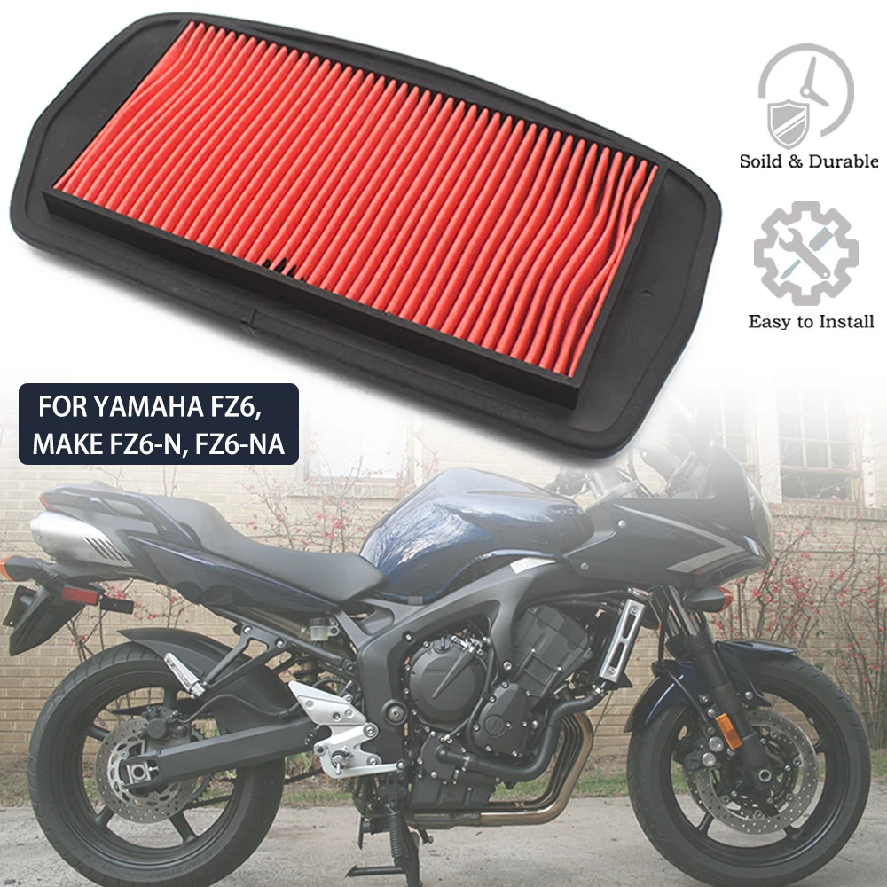 Motorcycle Engine Air Intake Filter Cleaner Air Filter Element For Yamaha FZ6 FZ6N FZ6NA FZ6NAHG FZ6NHG FZ6NS 600S 600N