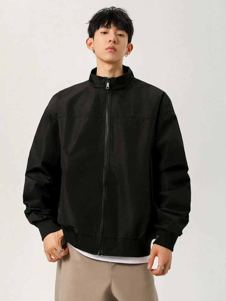 

American Cleanfit Workwear Jaet Loose Fit Flight Sle Men's Women's Tee-Proof Color Versatile Autumn Faion Outer...