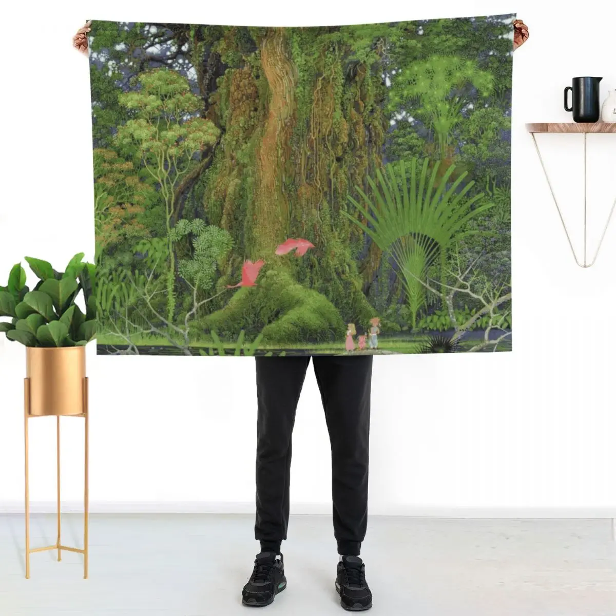 

Secret of Mana Box Art Throw Blanket Warm Comfortable Blanket Gift for Parents Friends