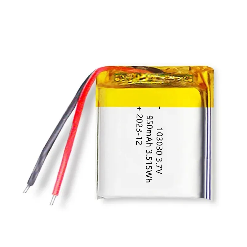 100pcs for Polymer Lithium Battery 103030 950mAh 3.7V for Sprayer Audio Bluetooth Outdoor Speaker LED Light Replacement Power