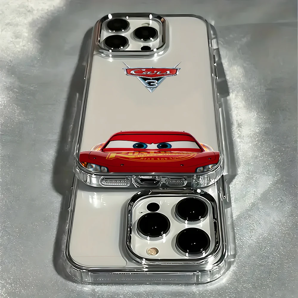 Lightning McQueen No. 95 Phone Case For iPhone 17 16e 16 15 14 13 12 11 mini Pro Max X XR XSMAX Air Plus Transparent Soft Cover - náhled 2