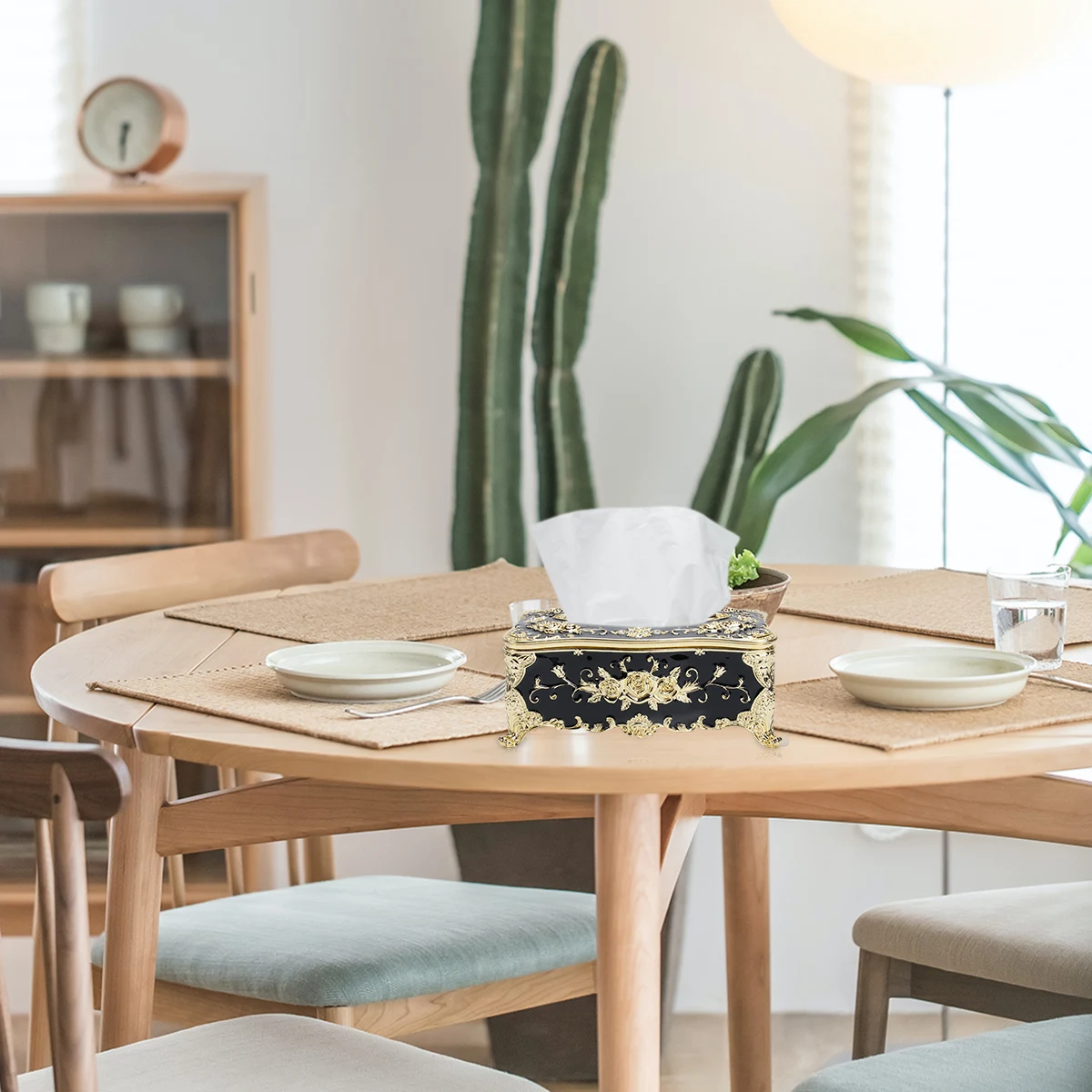 

Tissue Box Napkin Holder Large Opening Removable Smooth Plastic Bathroom Hotel Living Room Bedroom Restaurant Office Car