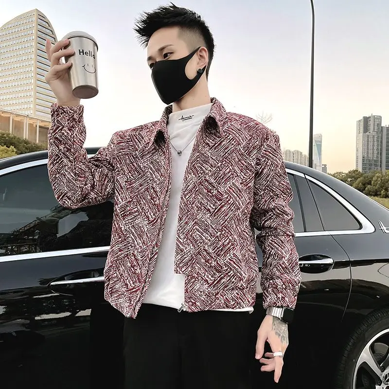 

​Rebellious Style Men's Jacket 2025 Short Collared Blazer for Fall Winter Streetwear Outfits​