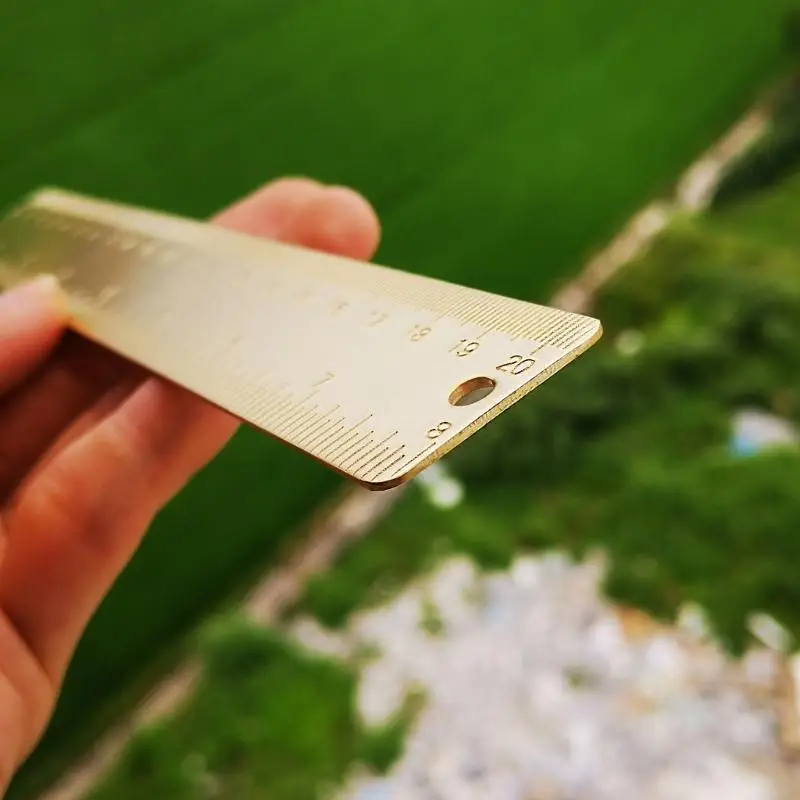 Công cụ đo nhựa của U4LA Brass Ruler Straigh