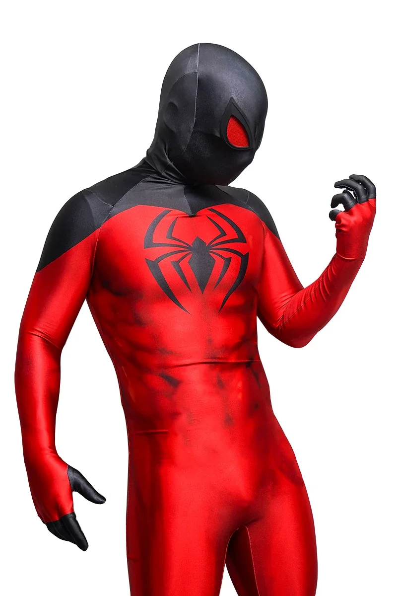 Costume de cosplay SpidSuffolk écarlate pour adultes et enfants, olympiques Zentai, costume de batterie en spandex, tenues d'Halloween, costume de héros souriant