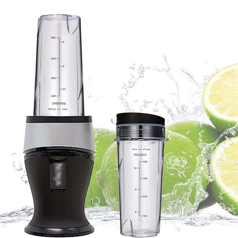 

Сменные чашки ABJI-16Oz для компактного персонального блендера Ninja QB3001SS, с крышками - упаковка из 4 шт.