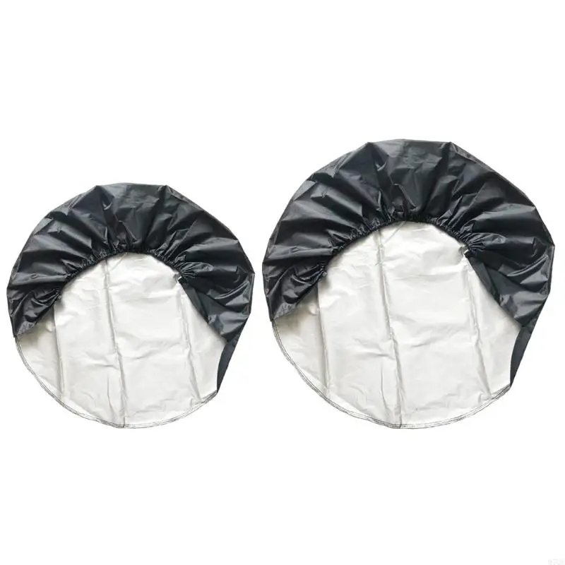 

97QE Spare Tire Covers Wheel Bag Tote Protector Weatherproof 4 Season Universal