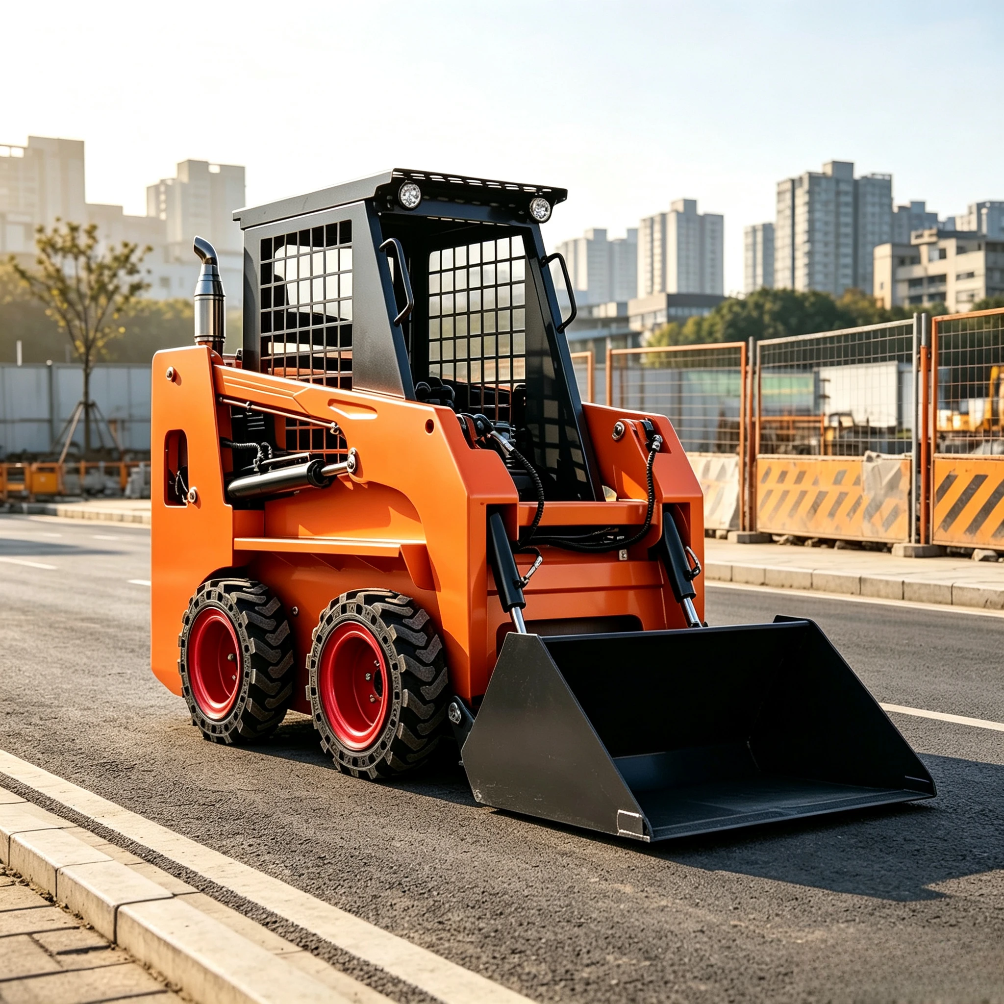 High Performance 4x4 Wheel New Multi-functional Skid Steer 1.5 Ton 2 Ton 3 Ton Mini Front End Loader for Earth-Moving Customized