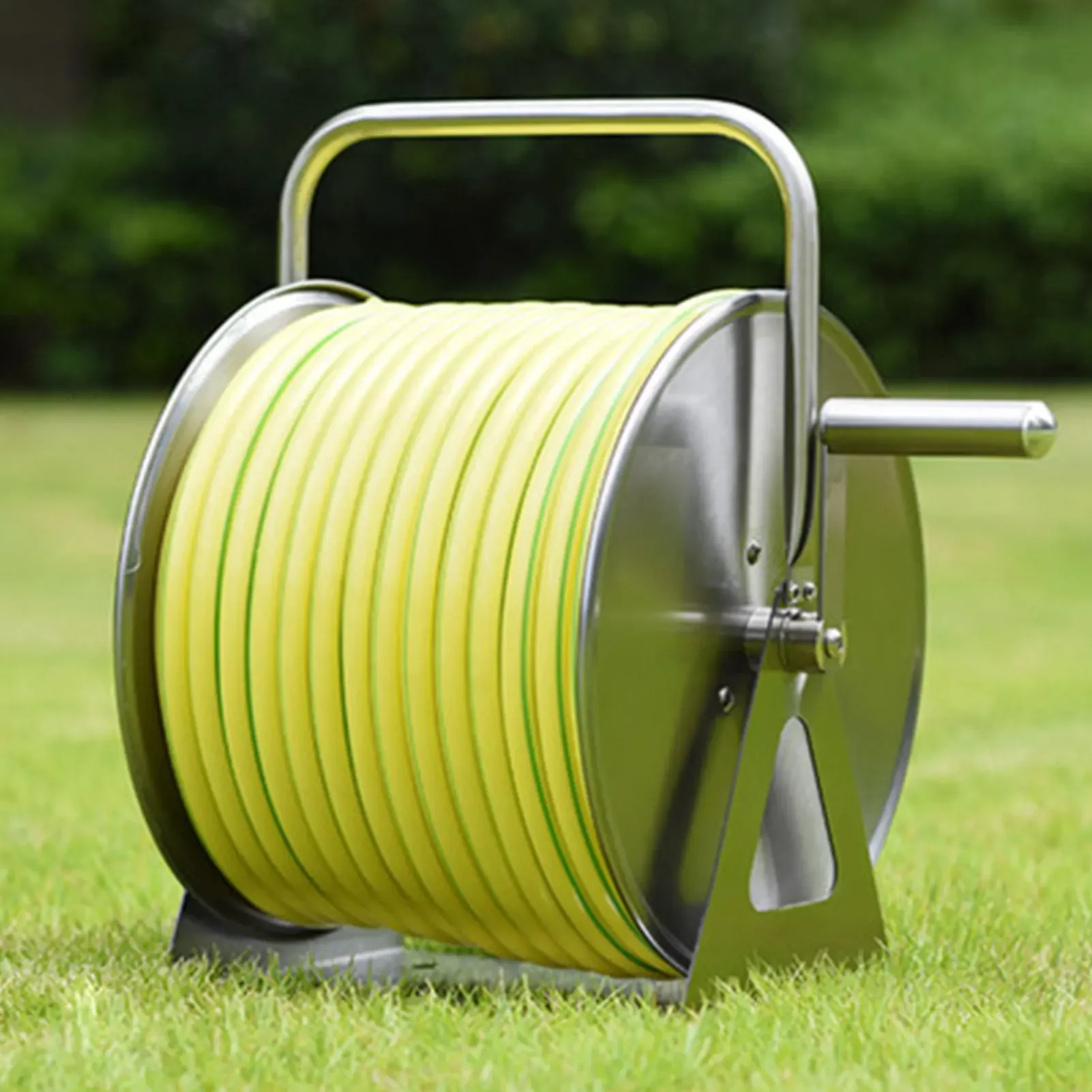 WallMount Automatic Garden Hose Reel Rack Kit Water Hose Storage Rack for Home Gardening( 1/2in )