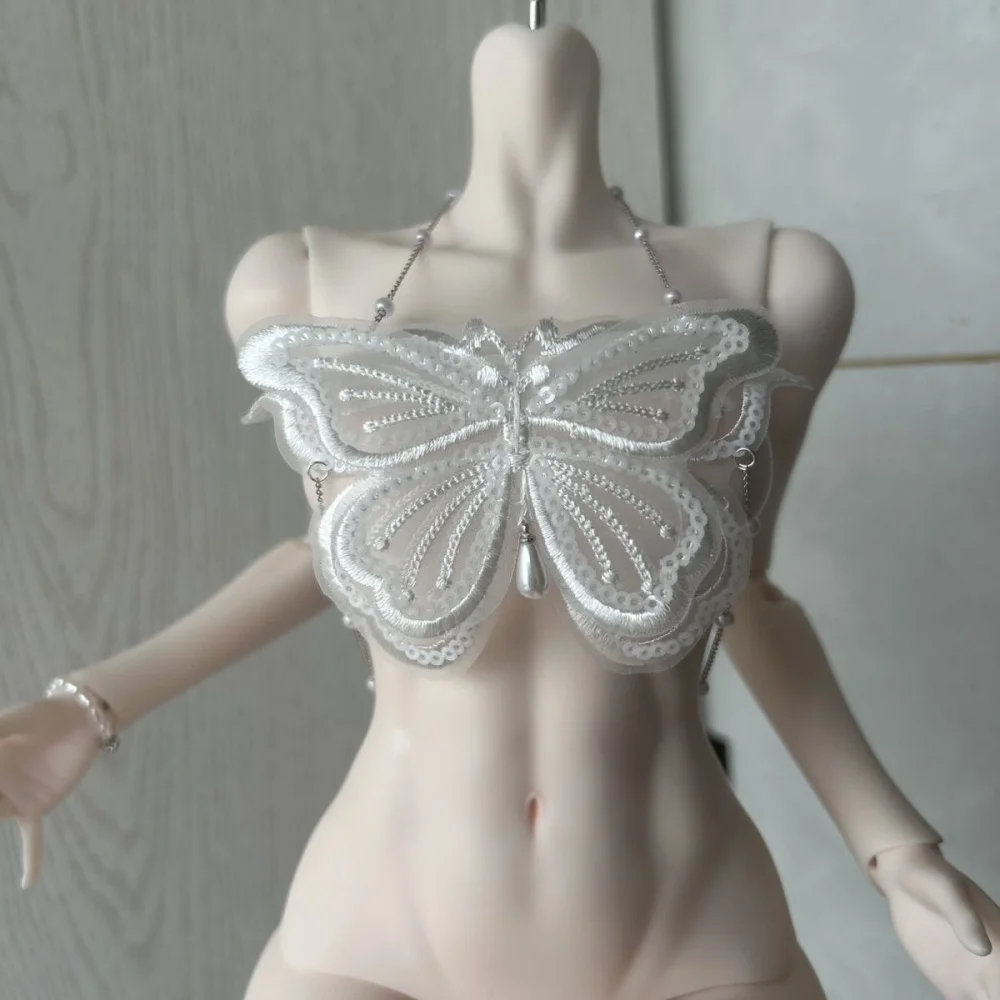 Bjd poppenkleertjes zijn geschikt voor witte striktopjes van 1/3 maten met grote borsten en poppenaccessoires