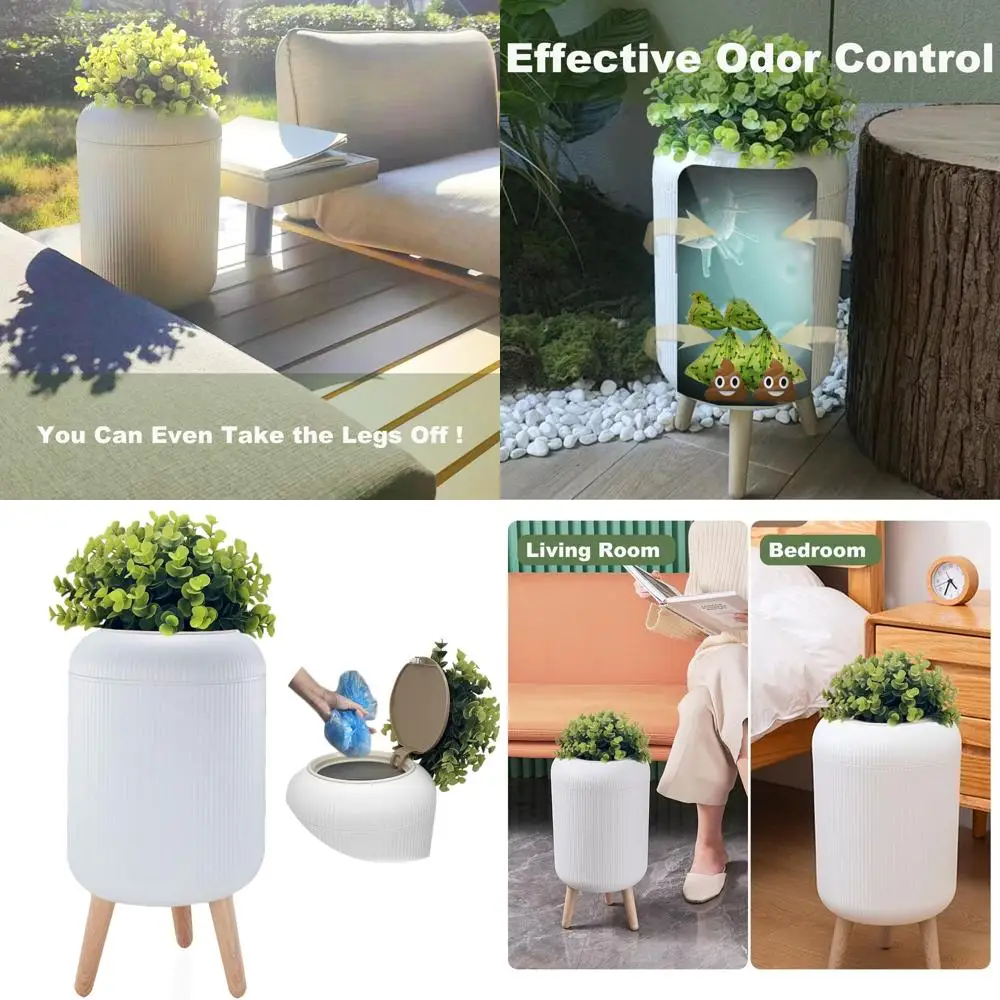 

Контейнер для мусора для собак на 2,5 галлона с крышкой для использования на открытом воздухе, дома и офисе