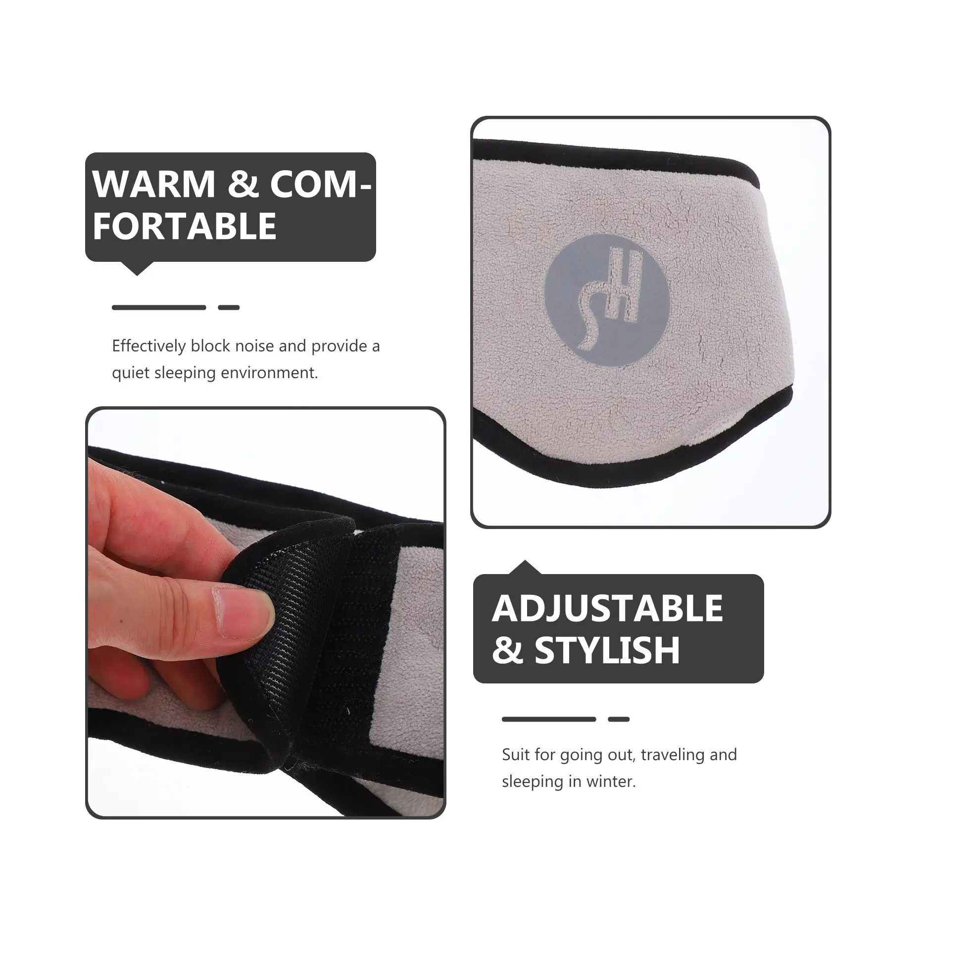 Paraorecchie per dormire Fascia Maschere per dormire Scalda orecchie invernale Paraorecchie per dormire Rilassante Benda per donna Paraorecchie antirumore Fascia per capelli