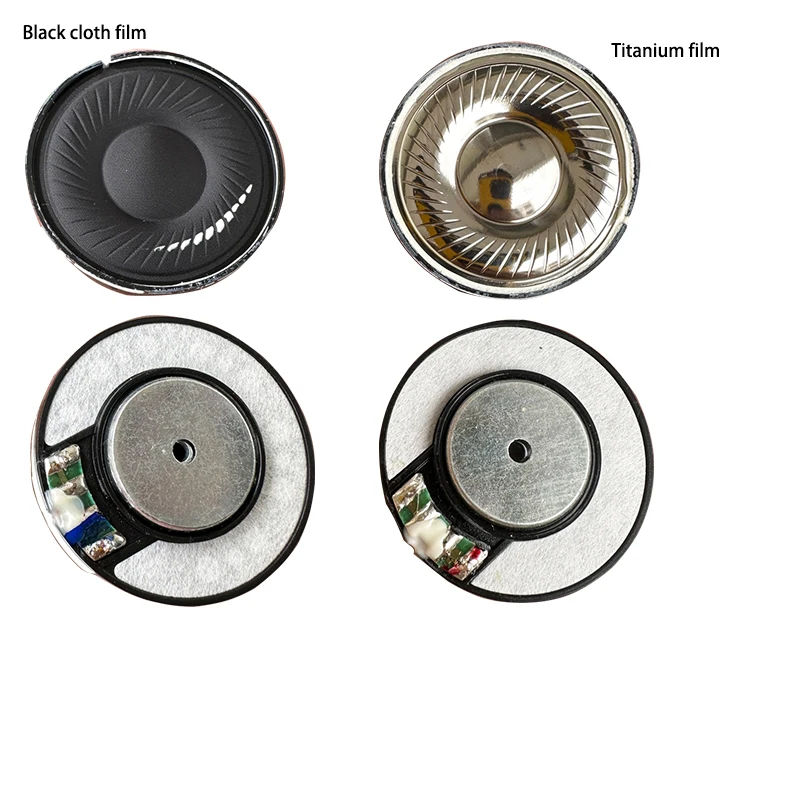 17Ohm Titanium Film Headphone Speaker 40MM Stereo Headset Driver For DIY Repair Parts 2PCS image 6