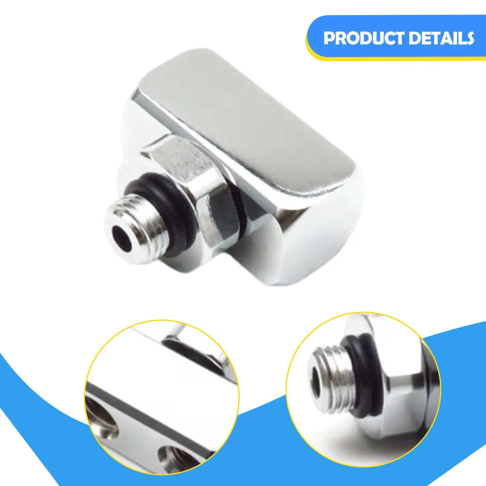 

Snorkeling Dive Regulator Adapter Converter Metal Low Pressure Pipe Connector for Diving Regulator Tools
