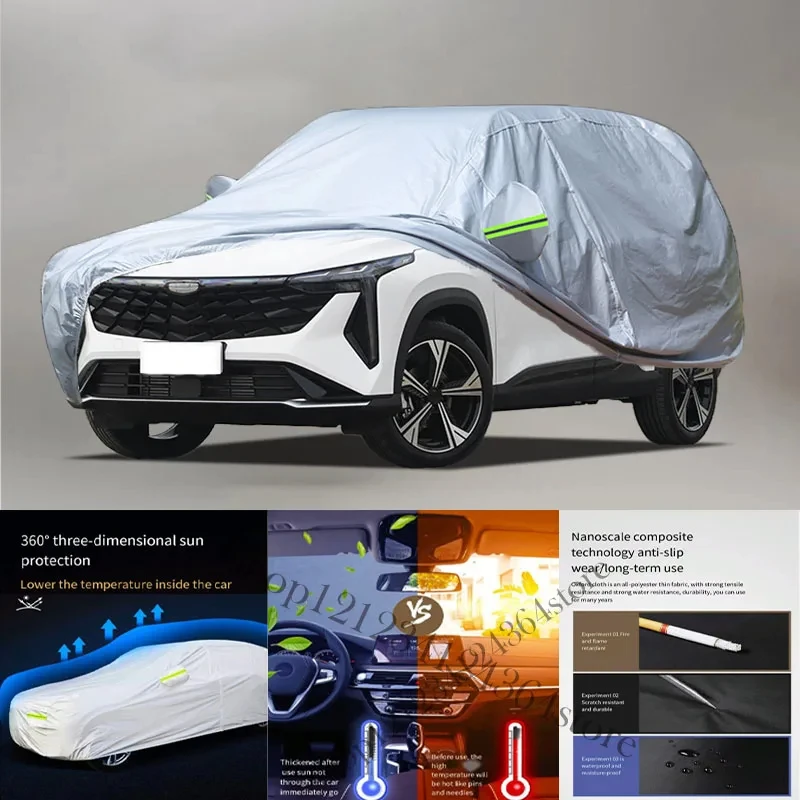 

For Geely-Atalas-fit-Auto Anti snow Anti dust Anti-uv Anti peeling paint And Anti Rainwater 210t car cover Car cover protection