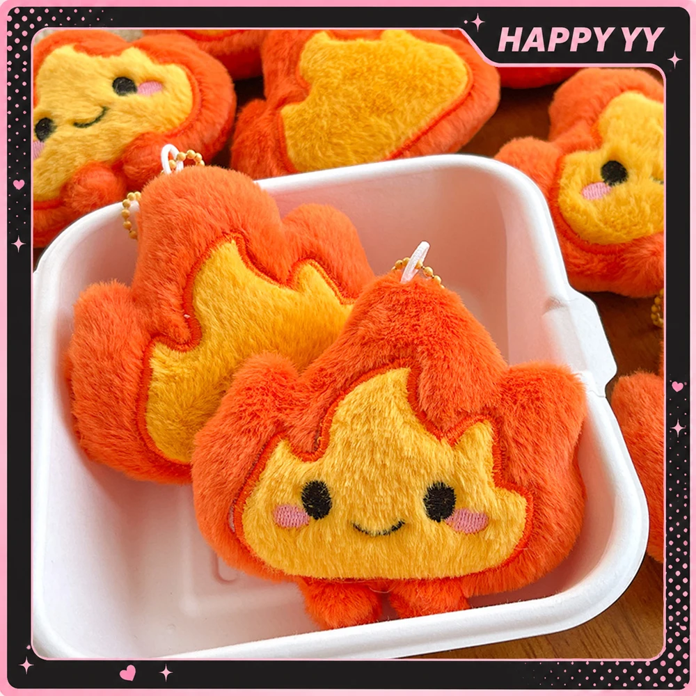 Cute Hamburger Fries Plush Keychain Potato Sausage Food Charm Kawaii Bag Pendant Gift Cartoon Food Food Plush Toy Keyring