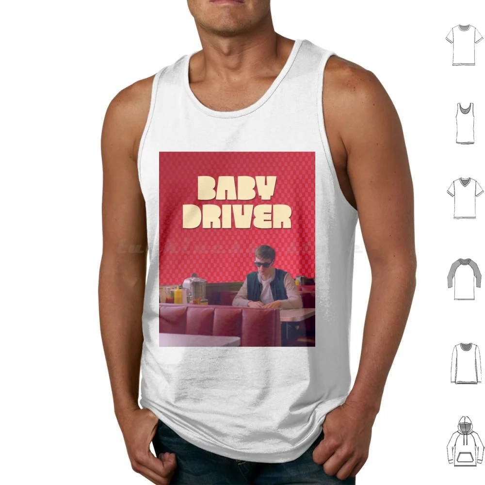 Baby Driver Print Tank Tops Print Cotton Baby Driver Baby Driver Ansel Elgort Edgar Wright Edgar Wright