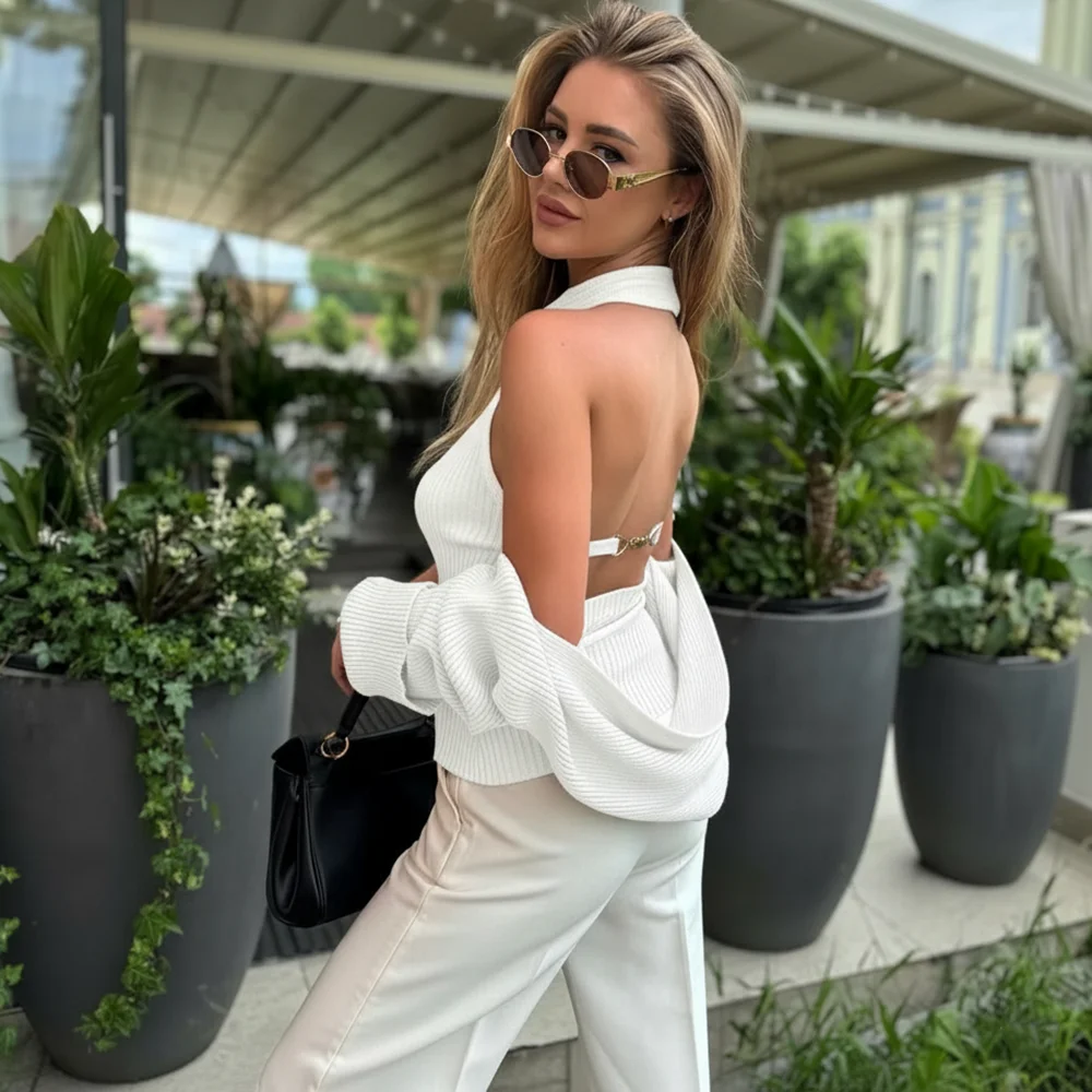 ชุดเซ็ตสองชิ้น เสื้อถักคอเต่าสำหรับผู้หญิง แขนกุด แต่งผ้าปะติด ผ้าริบ ชุดเสื้อกั๊กไหมพรม สไตล์วินเทจ เสื้อผ้าสตรีทแวร์