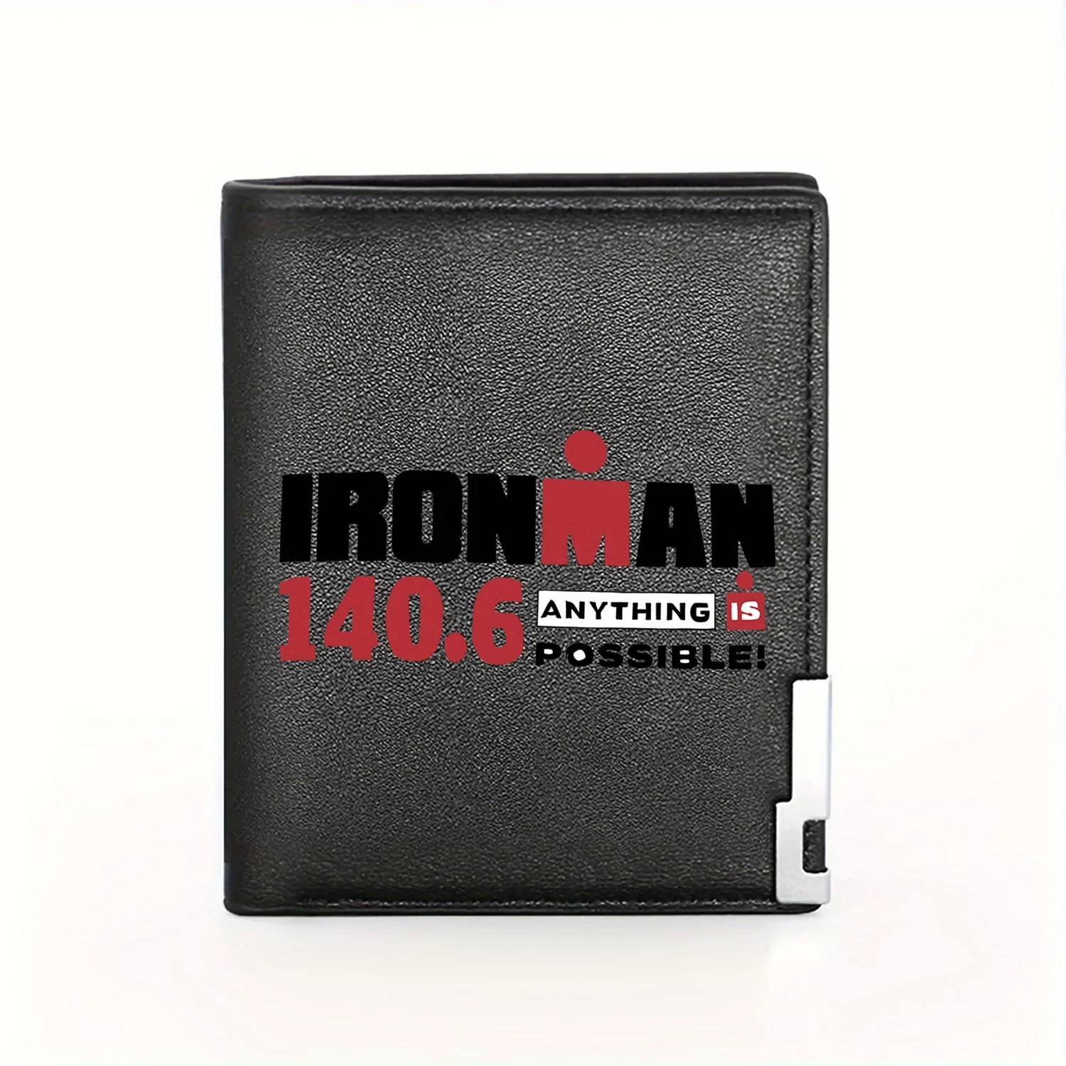 

140.6 Anything Is Ironman Triathlon Challenge Business Mens Casual Elegant Simple Practical Quality Wallet Stylish Printing Grap