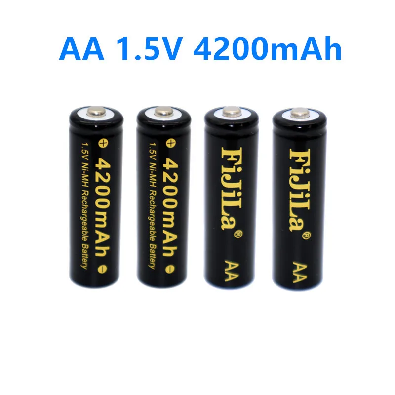 

2022 lote 4200mAh AA recarregável 1.5V bateria Alcalina Recarregável batery para diodo emissor de luz de brinquedo mp3