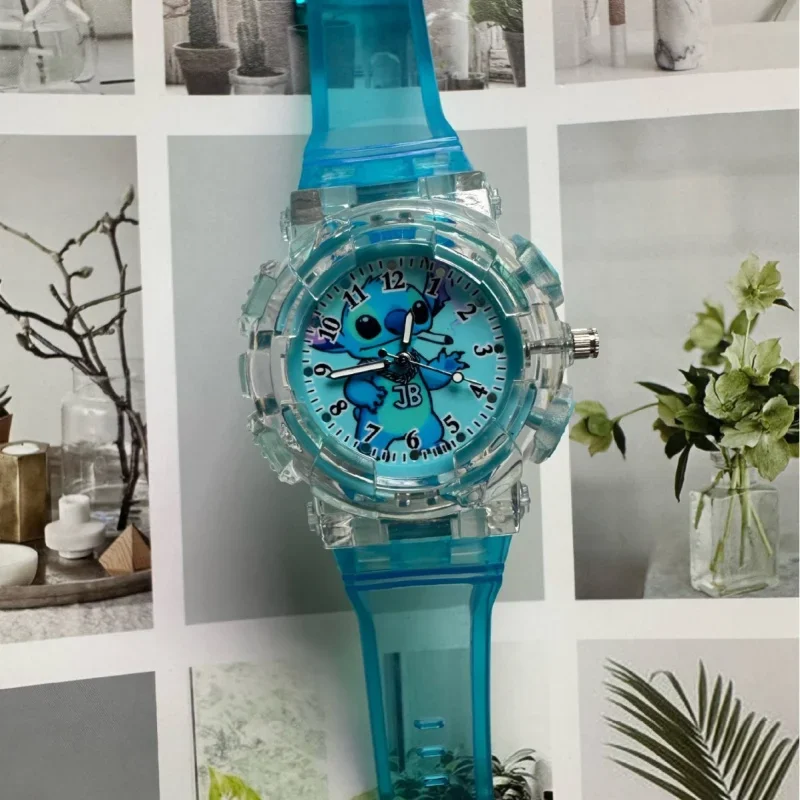 Disney Stitch Kids Watch - Luminous Dial & Cartoon Hands, Campus Social Must-Have for Students