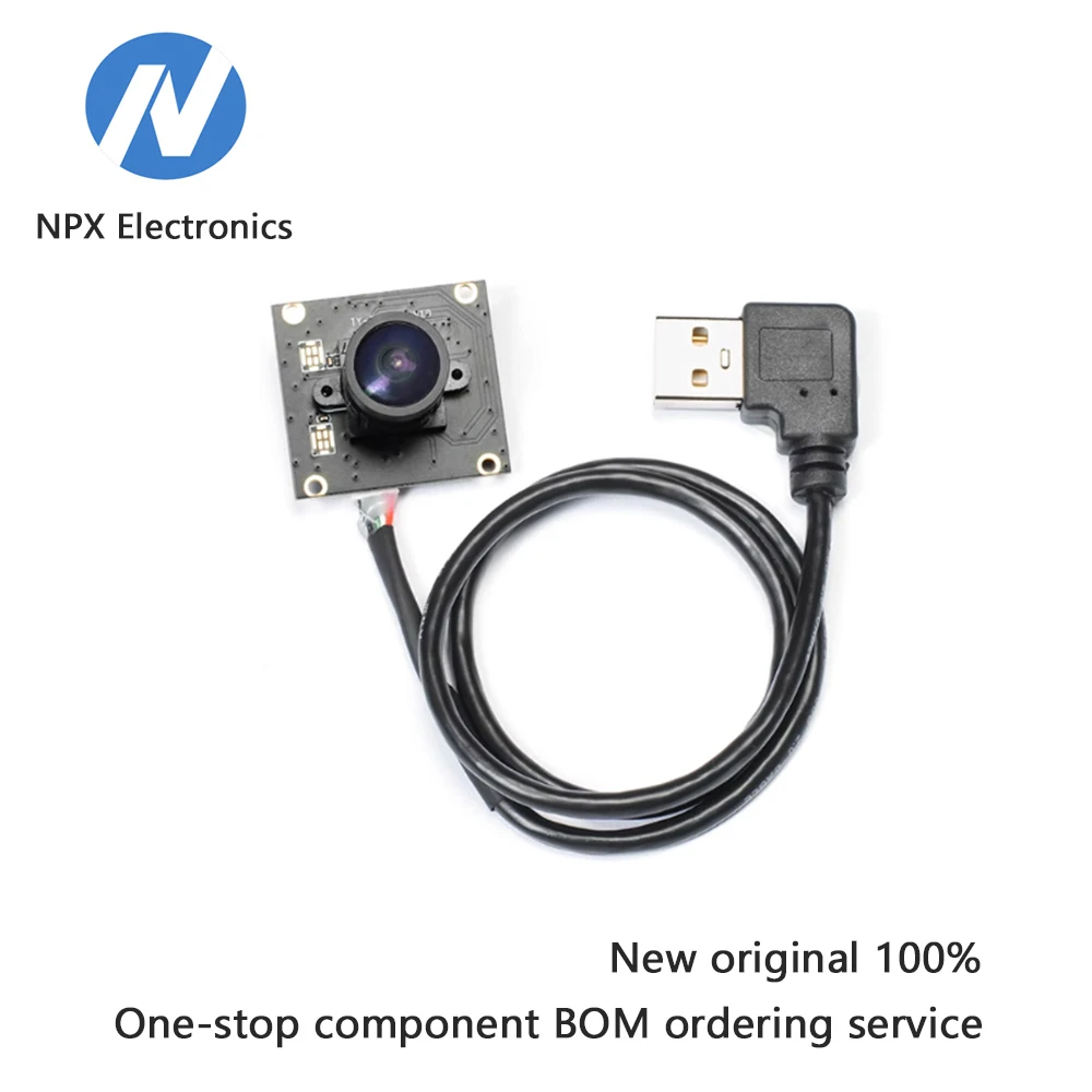 

USB wide-angle camera with 200W pixels and 160° field of view. ROS robot vision module sensor without driver.
