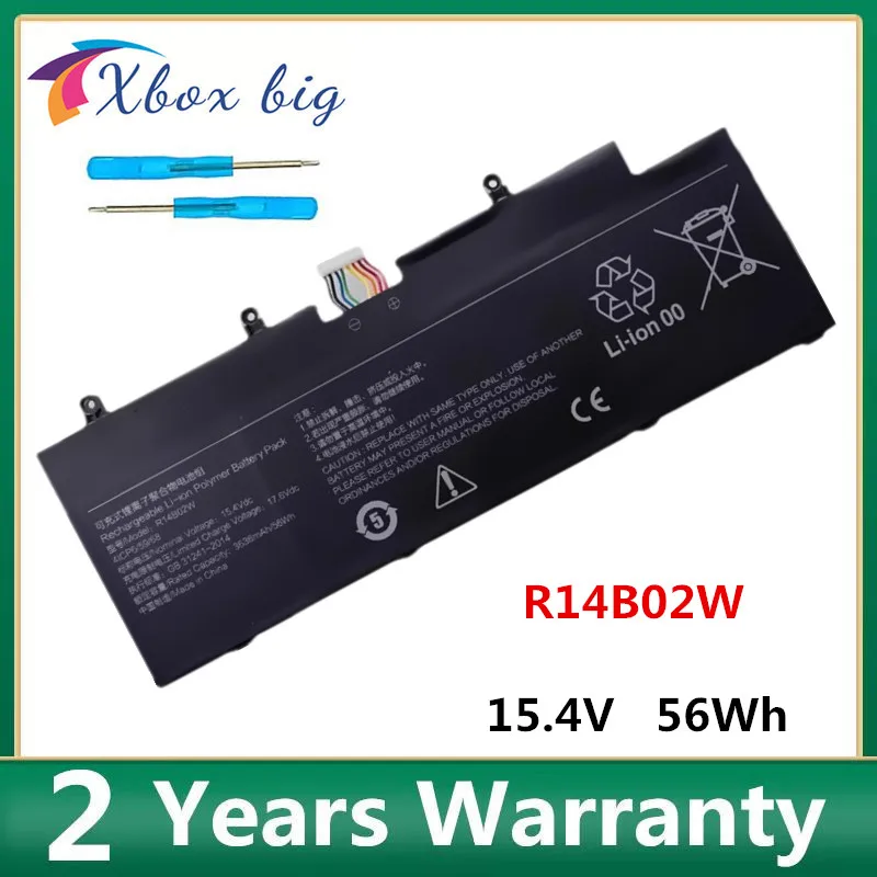 R14B02W Laptop Battery For Xiaomi Redmi 14 Pro 14 2021 RMA2201-AG XMA2006-BJ Pro 14S 2021 xma2006-bb 15.4V 3636mAh 56Wh