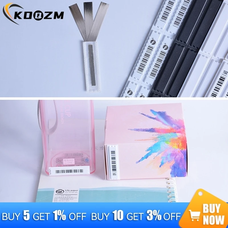 108 Pcs Acoustomagnetic Anti-theft Label Clothes Labels Stickiness Security Tags Sticker Heat Sensitive Plastic